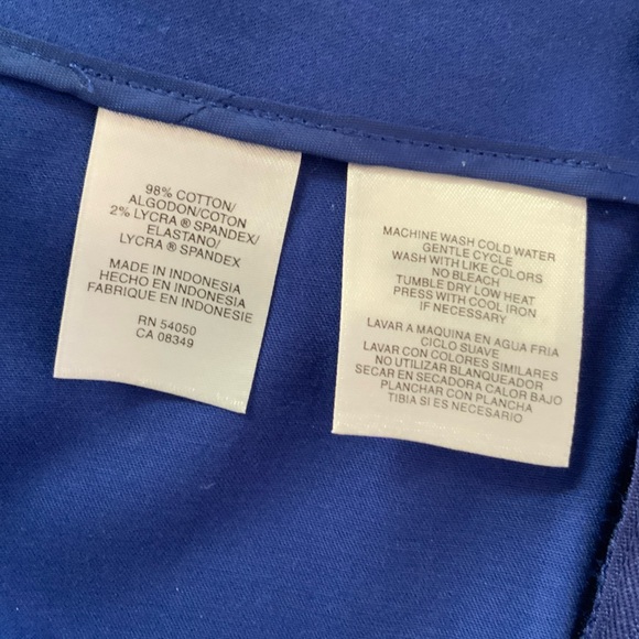 Jones New York Classic Navy Women's Trousers - Picture 4 of 5